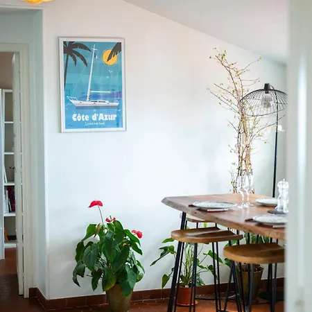 公寓 3 Pieces Avec Vue Sur Le Bastion 芒通